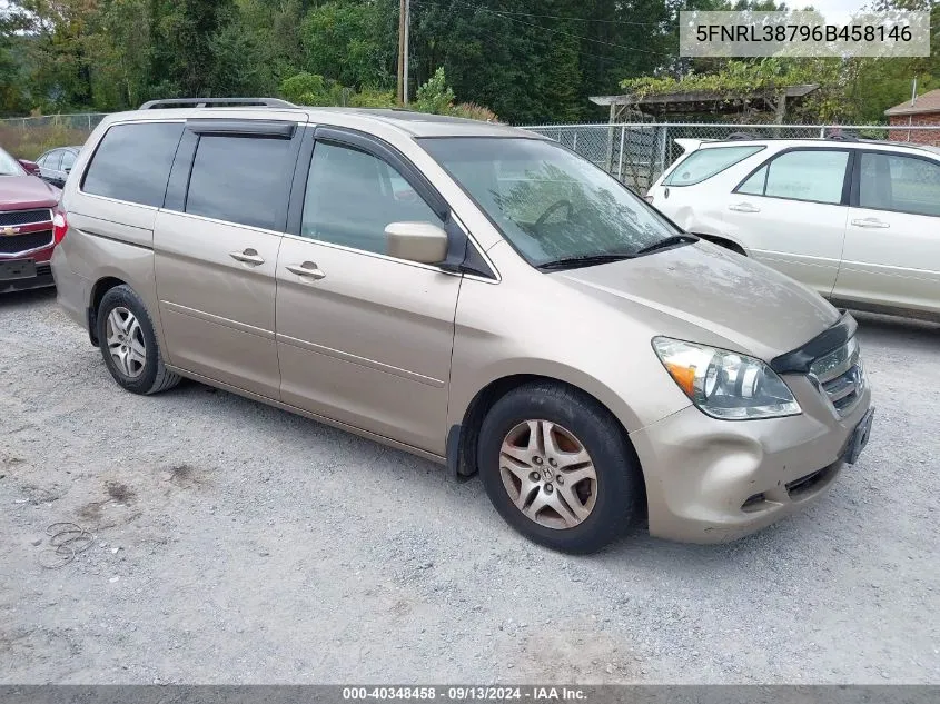 2006 Honda Odyssey Ex-L VIN: 5FNRL38796B458146 Lot: 40348458