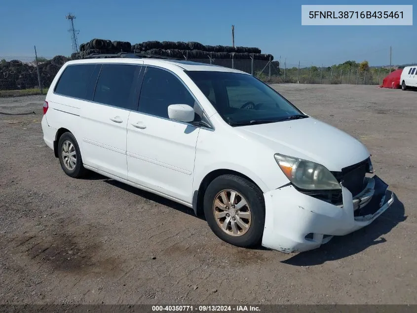 5FNRL38716B435461 2006 Honda Odyssey Ex-L