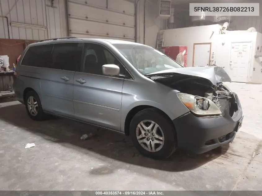 5FNRL38726B082213 2006 Honda Odyssey Ex-L