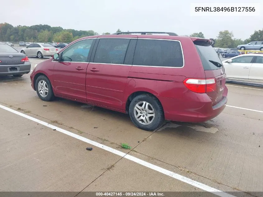 2006 Honda Odyssey Ex VIN: 5FNRL38496B127556 Lot: 40427145