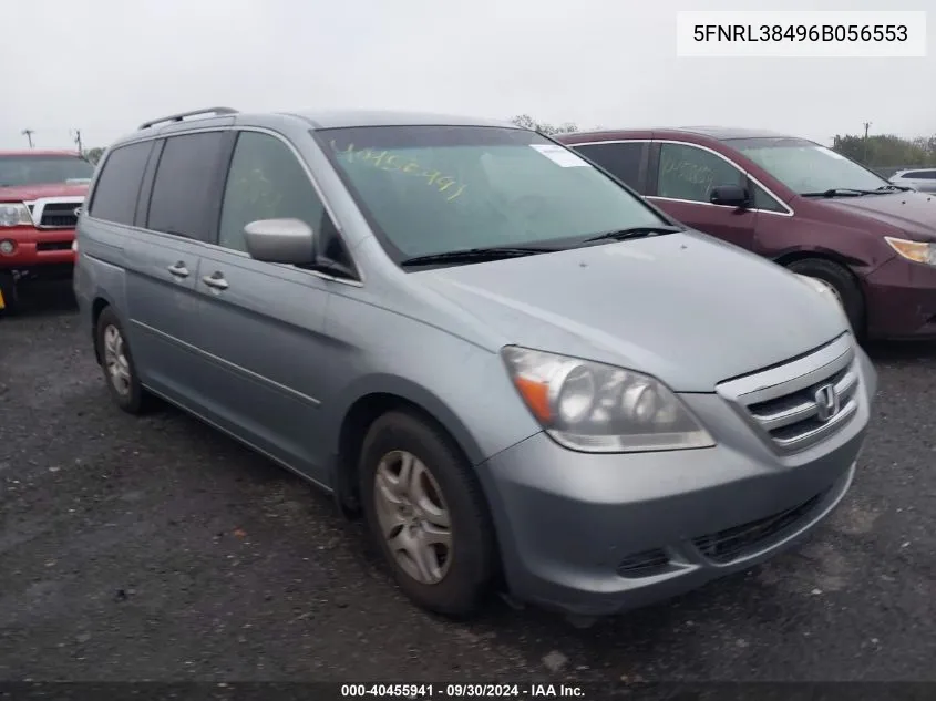 2006 Honda Odyssey Ex VIN: 5FNRL38496B056553 Lot: 40455941