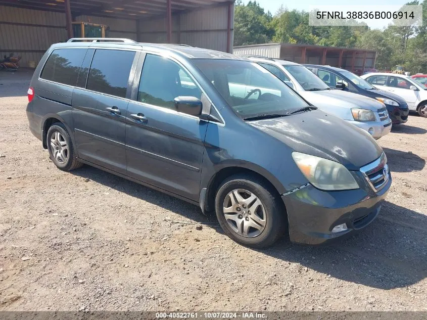 5FNRL38836B006914 2006 Honda Odyssey Touring