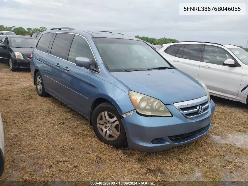 2006 Honda Odyssey Exl VIN: 5FNRL38676B046055 Lot: 40528709