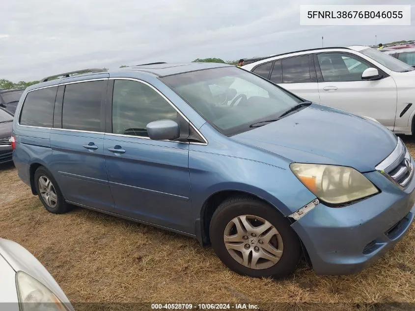 5FNRL38676B046055 2006 Honda Odyssey Exl