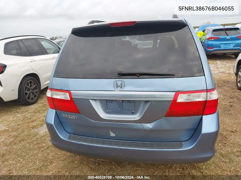 5FNRL38676B046055 2006 Honda Odyssey Exl