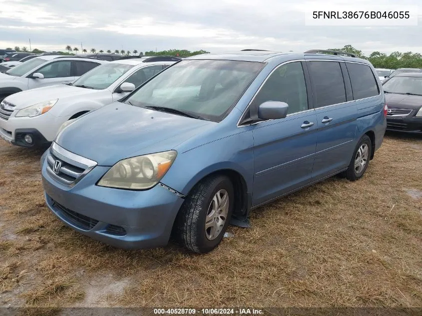 5FNRL38676B046055 2006 Honda Odyssey Exl