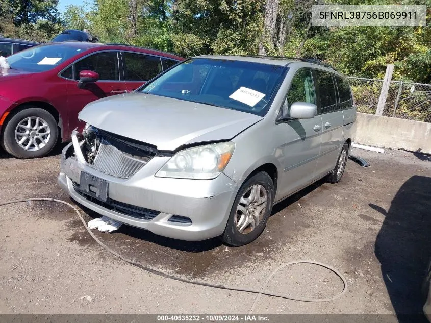 5FNRL38756B069911 2006 Honda Odyssey Ex-L