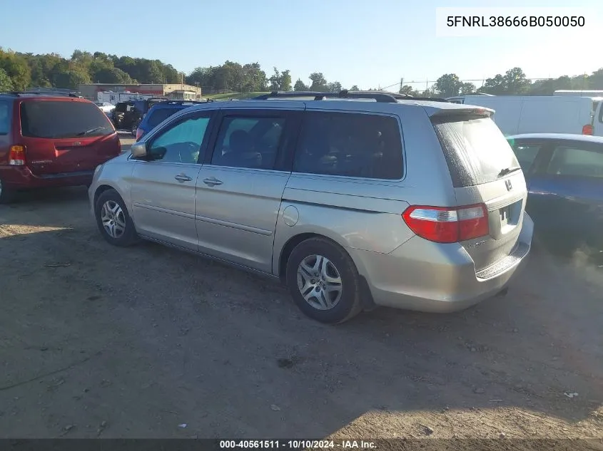 5FNRL38666B050050 2006 Honda Odyssey Ex-L