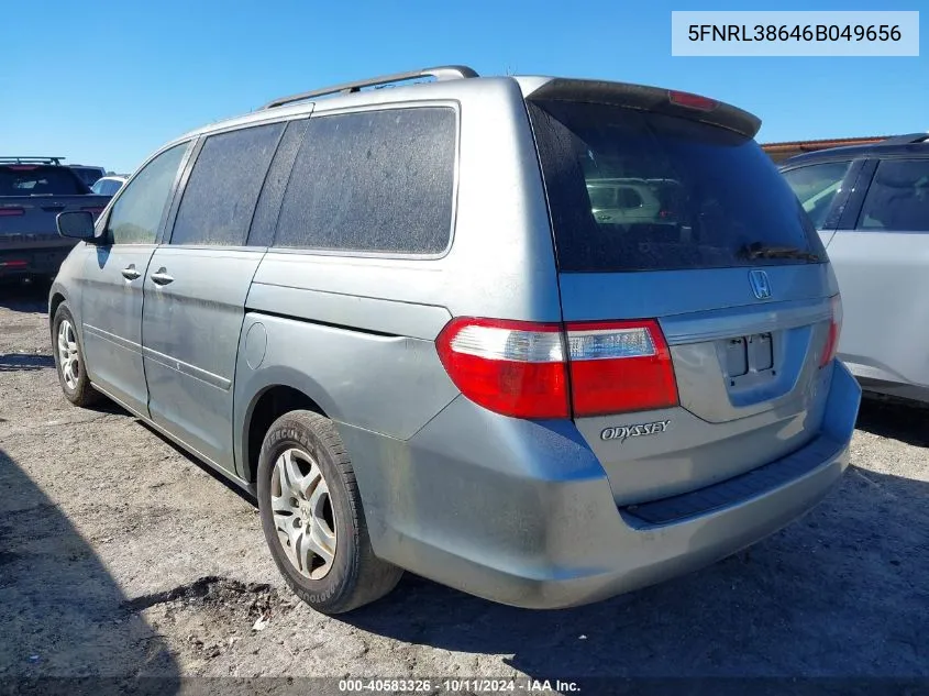 5FNRL38646B049656 2006 Honda Odyssey Ex-L