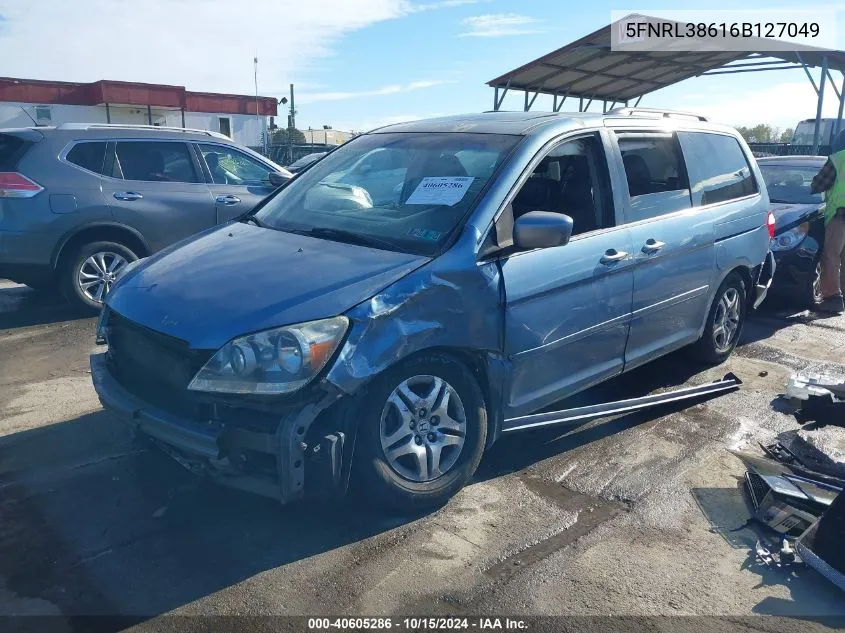 5FNRL38616B127049 2006 Honda Odyssey Ex-L