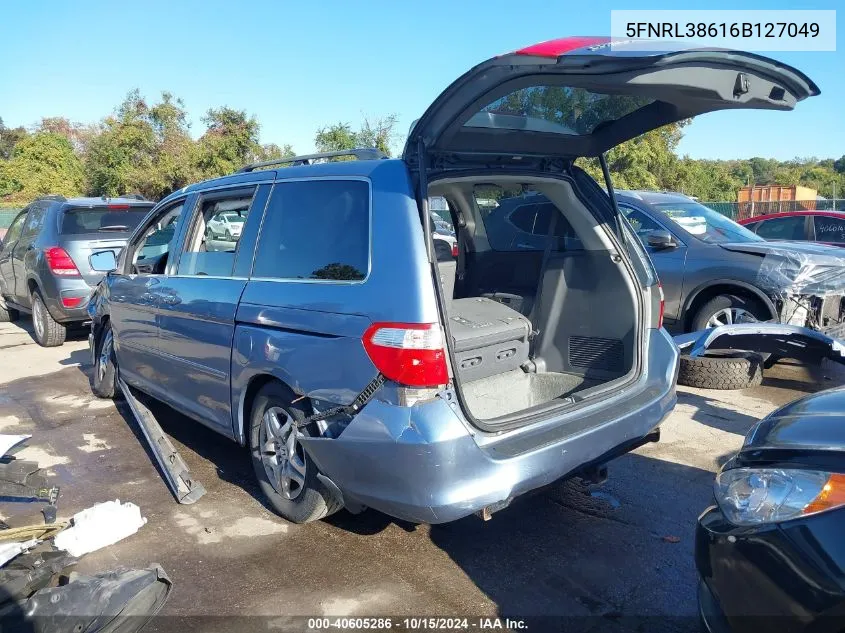 5FNRL38616B127049 2006 Honda Odyssey Ex-L