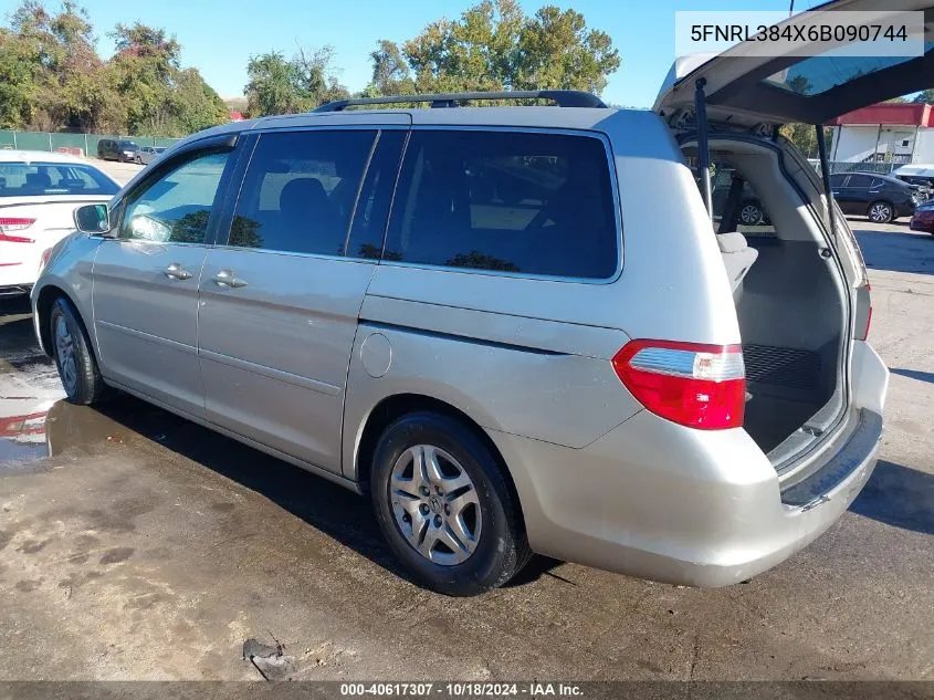 5FNRL384X6B090744 2006 Honda Odyssey Ex