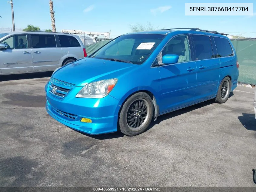 2006 Honda Odyssey Ex-L VIN: 5FNRL38766B447704 Lot: 40659921