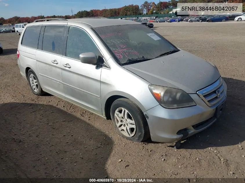 2006 Honda Odyssey Ex VIN: 5FNRL38446B042057 Lot: 40685970