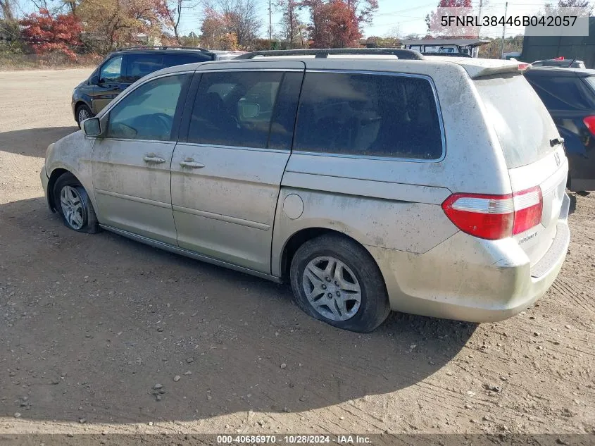 2006 Honda Odyssey Ex VIN: 5FNRL38446B042057 Lot: 40685970