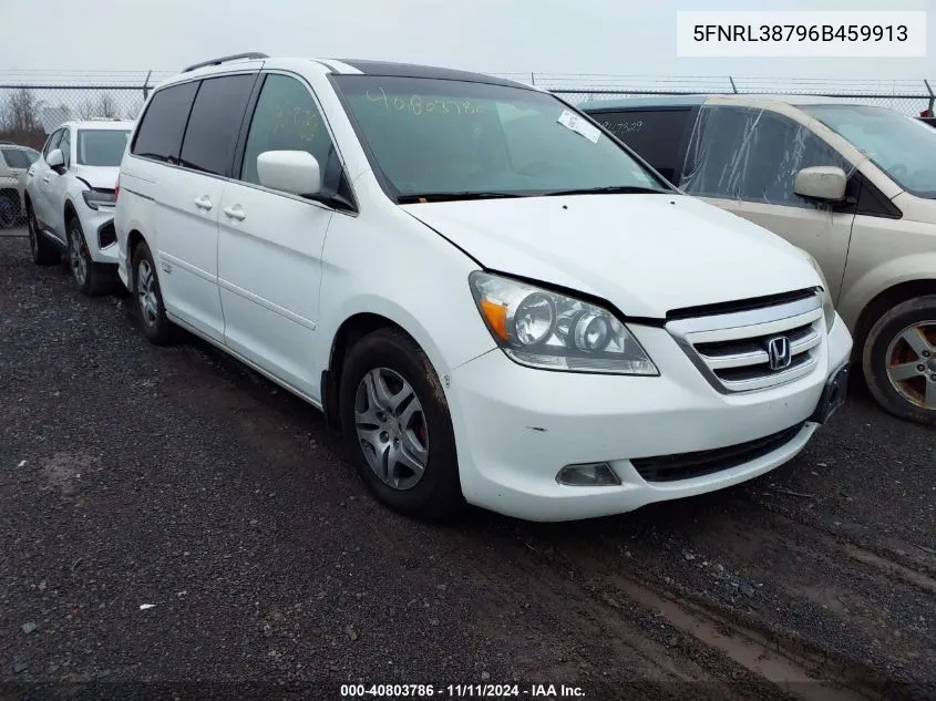 2006 Honda Odyssey Ex-L VIN: 5FNRL38796B459913 Lot: 40803786