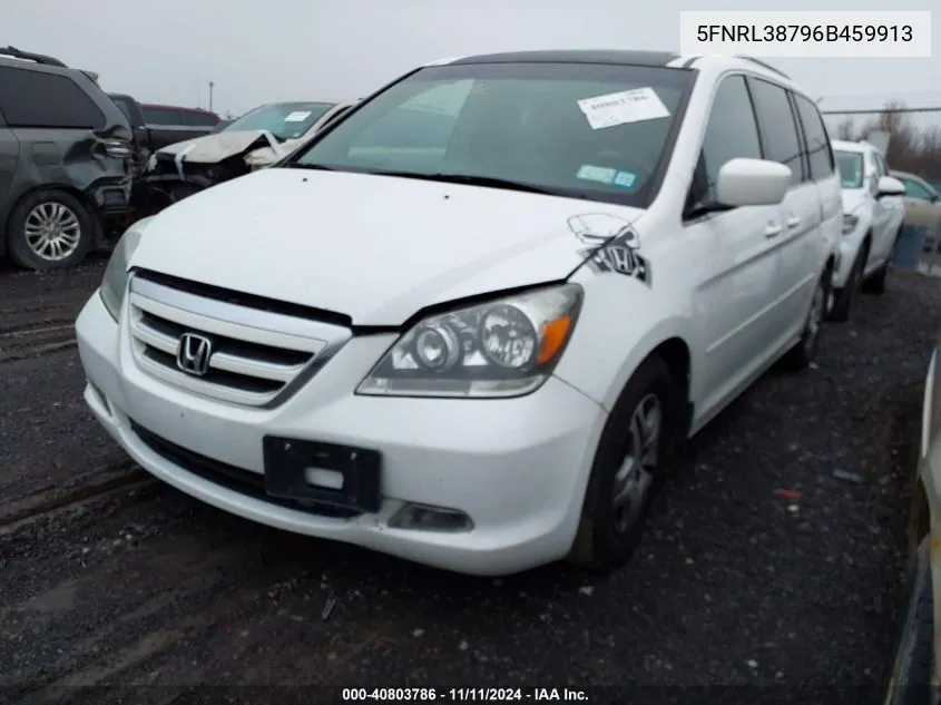 2006 Honda Odyssey Ex-L VIN: 5FNRL38796B459913 Lot: 40803786