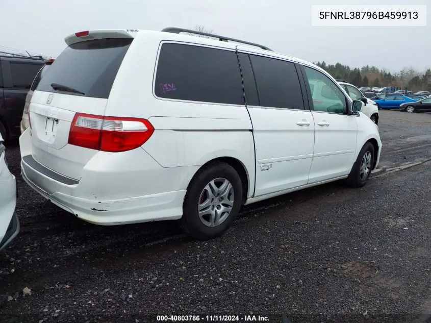 2006 Honda Odyssey Ex-L VIN: 5FNRL38796B459913 Lot: 40803786