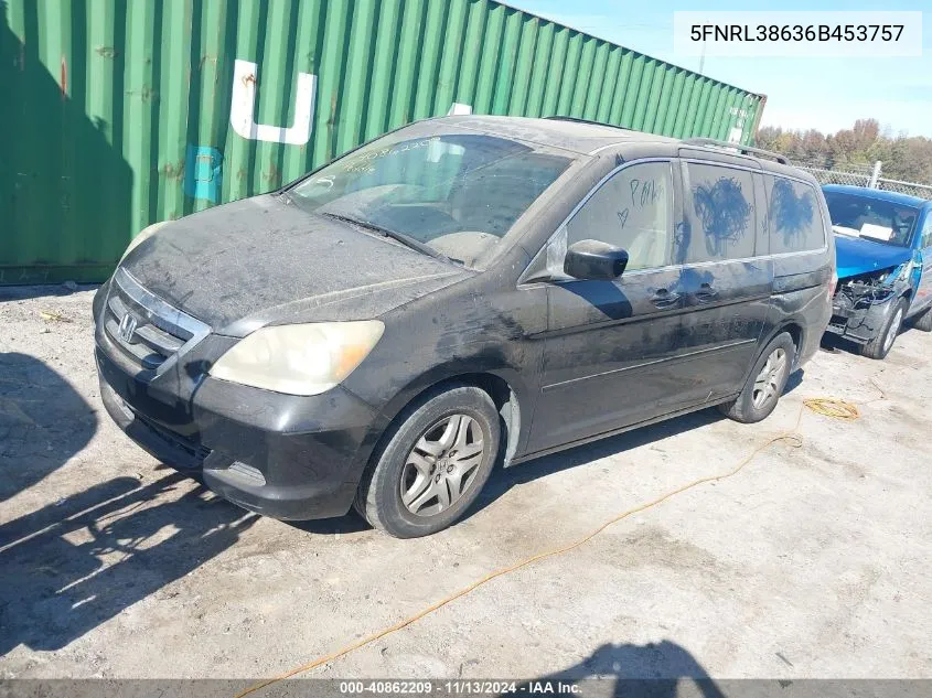 5FNRL38636B453757 2006 Honda Odyssey Ex-L