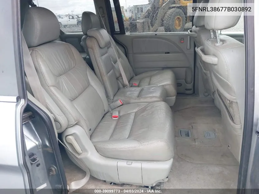 5FNRL38677B030892 2007 Honda Odyssey Ex-L