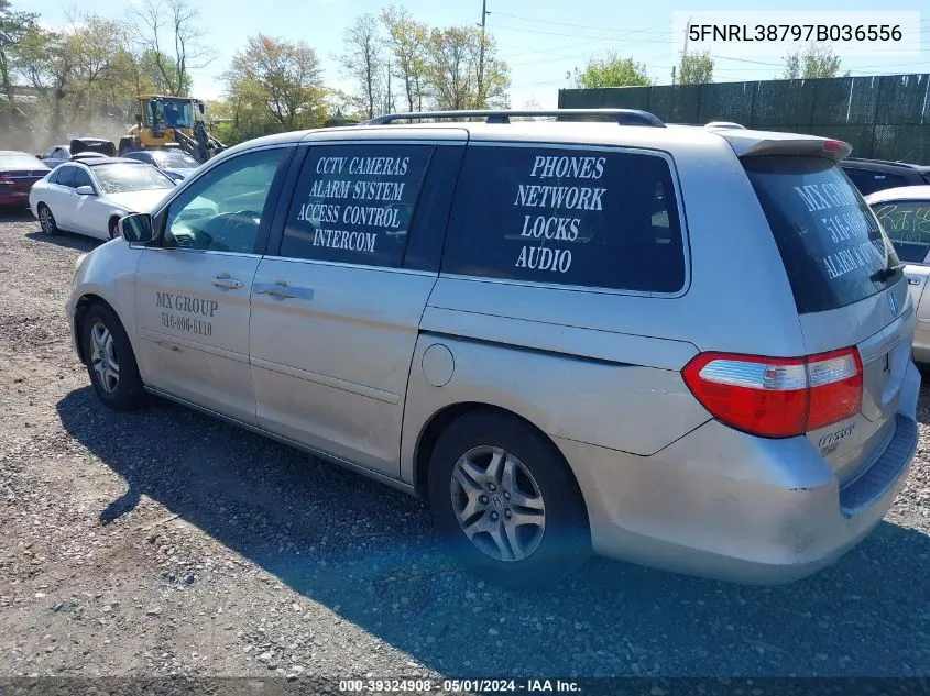 5FNRL38797B036556 2007 Honda Odyssey Ex-L