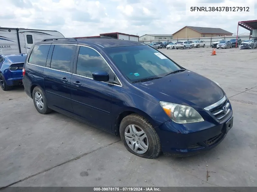 2007 Honda Odyssey Ex VIN: 5FNRL38437B127912 Lot: 39878175