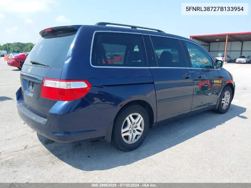 5FNRL38727B133954 2007 Honda Odyssey Ex-L