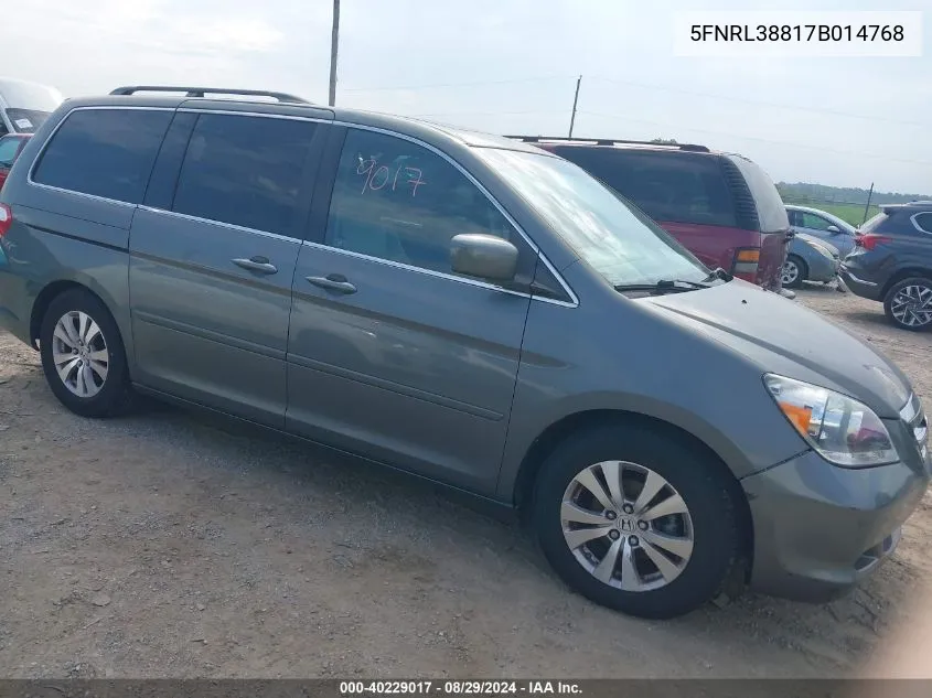 5FNRL38817B014768 2007 Honda Odyssey Touring