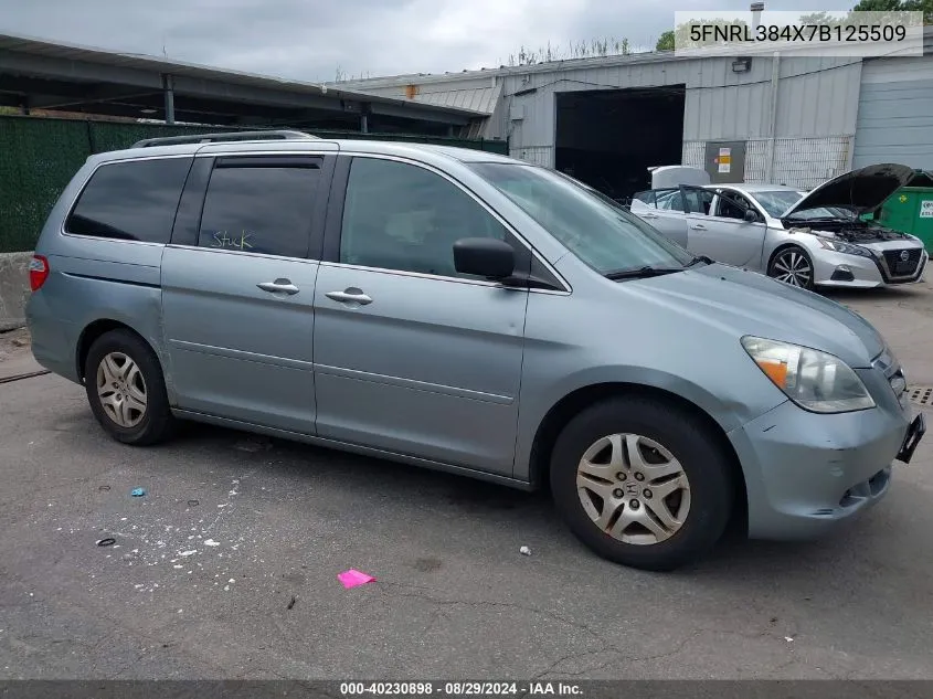 2007 Honda Odyssey Ex VIN: 5FNRL384X7B125509 Lot: 40230898