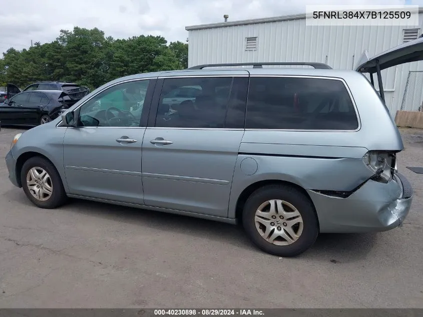 2007 Honda Odyssey Ex VIN: 5FNRL384X7B125509 Lot: 40230898