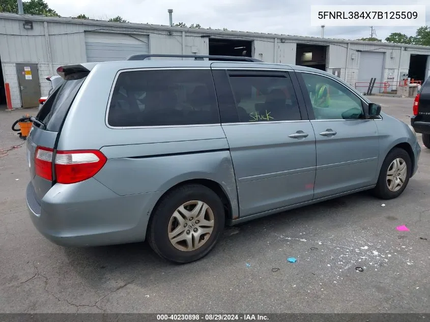 2007 Honda Odyssey Ex VIN: 5FNRL384X7B125509 Lot: 40230898