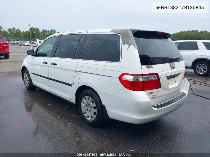 5FNRL38217B135845 2007 Honda Odyssey Lx