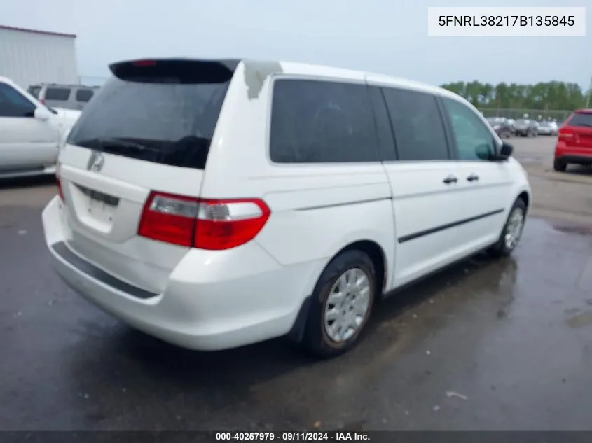 5FNRL38217B135845 2007 Honda Odyssey Lx