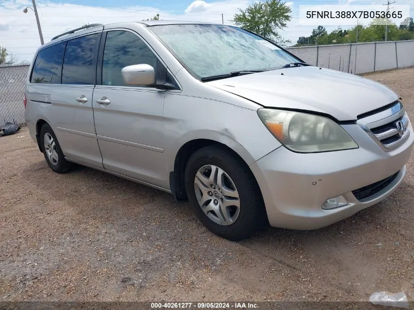 2007 Honda Odyssey Touring VIN: 5FNRL388X7B053665 Lot: 40261277