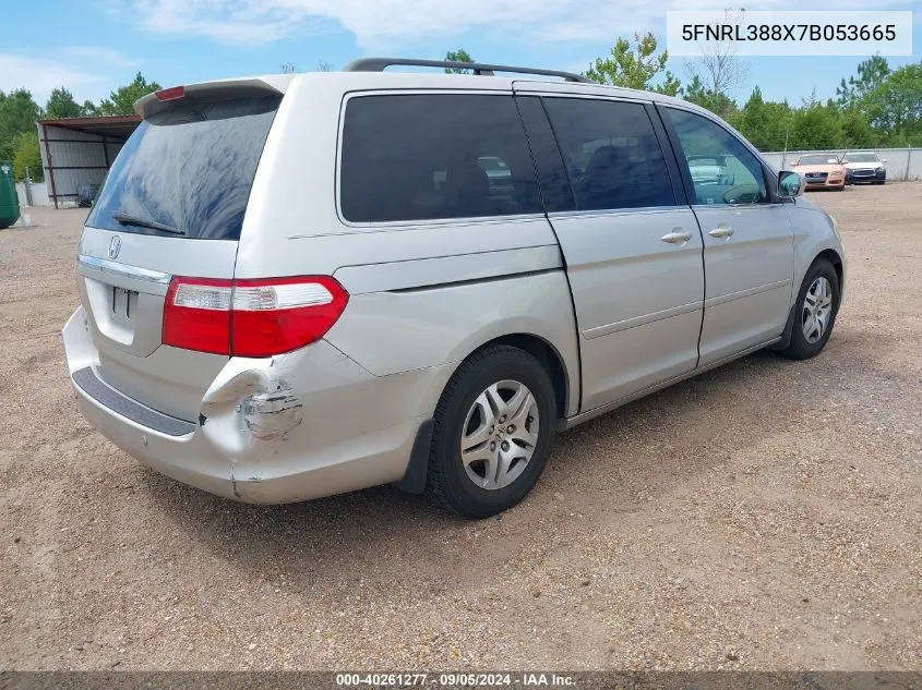 5FNRL388X7B053665 2007 Honda Odyssey Touring