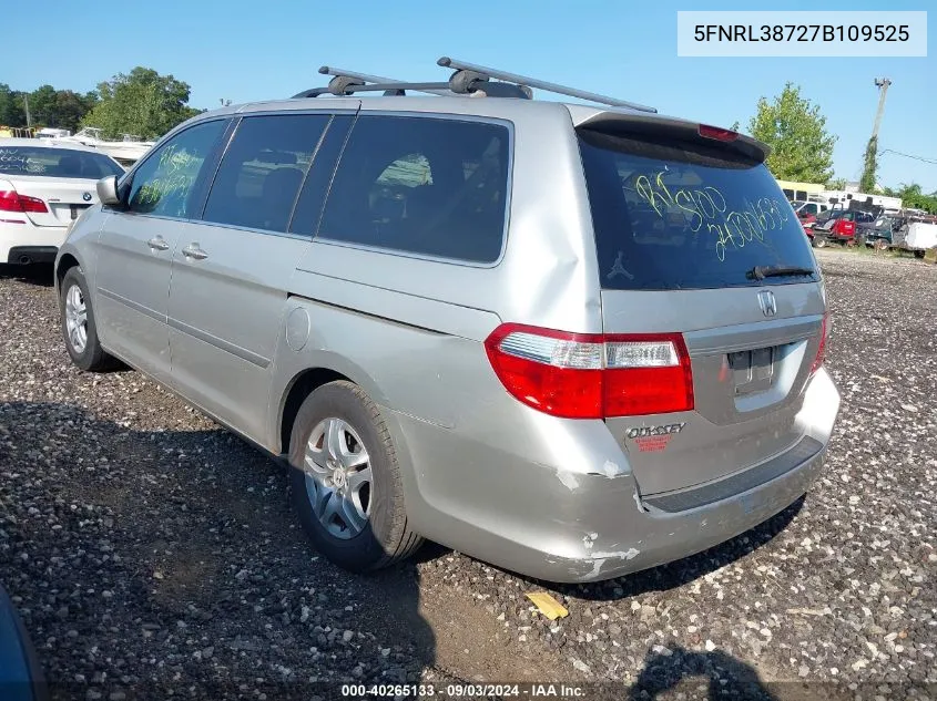 2007 Honda Odyssey Ex-L VIN: 5FNRL38727B109525 Lot: 40265133