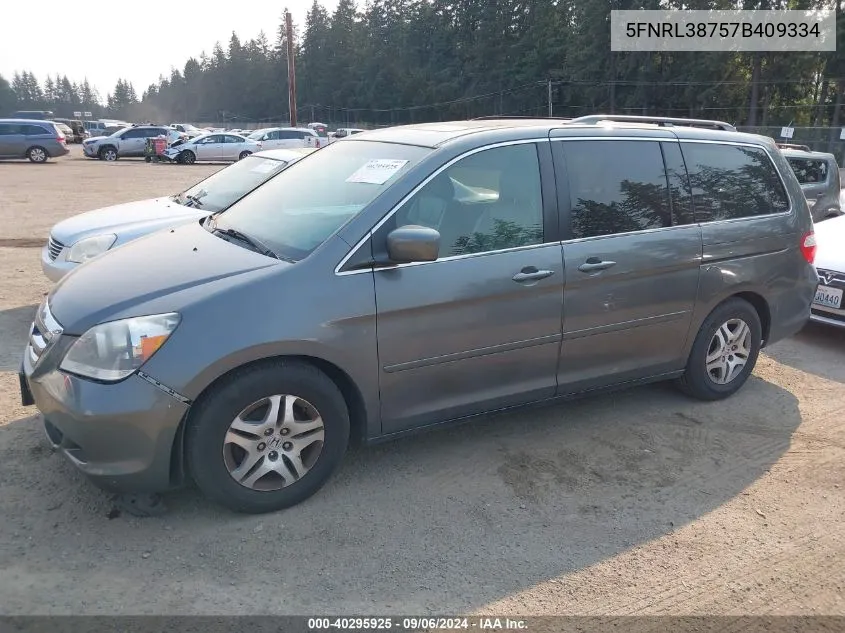 5FNRL38757B409334 2007 Honda Odyssey Ex-L