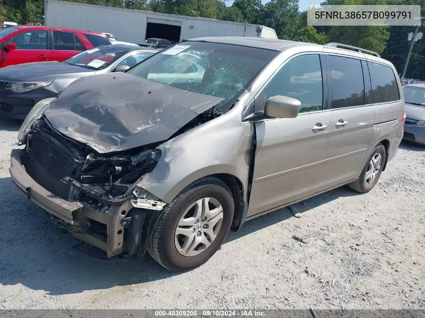 5FNRL38657B099791 2007 Honda Odyssey Ex-L