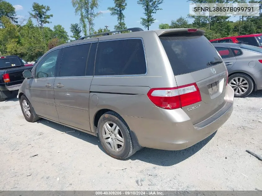 5FNRL38657B099791 2007 Honda Odyssey Ex-L