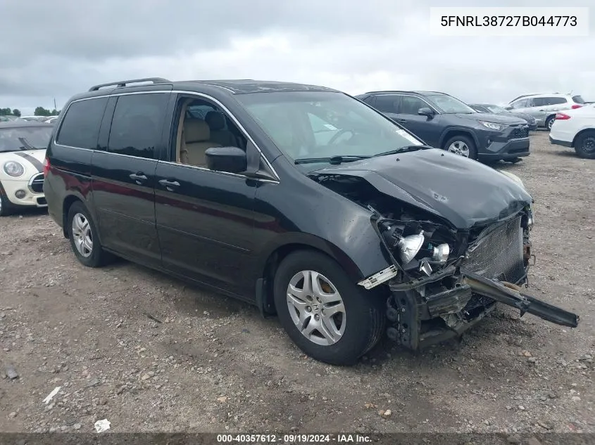 2007 Honda Odyssey Ex-L VIN: 5FNRL38727B044773 Lot: 40357612