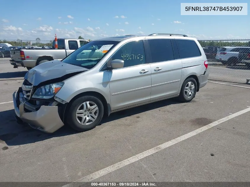 5FNRL38747B453907 2007 Honda Odyssey Ex-L