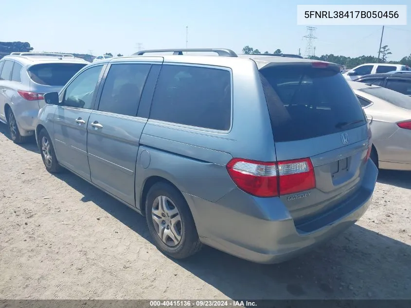 5FNRL38417B050456 2007 Honda Odyssey Ex