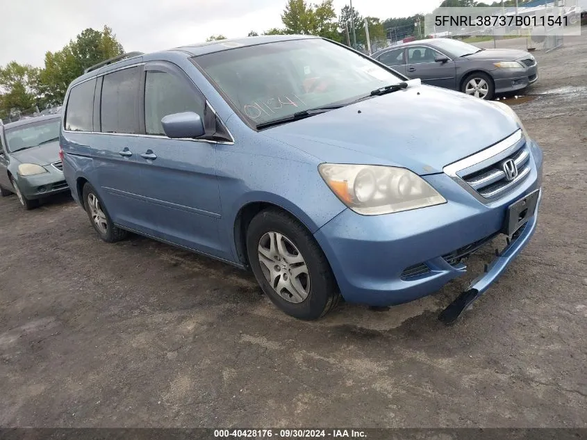 5FNRL38737B011541 2007 Honda Odyssey Ex-L