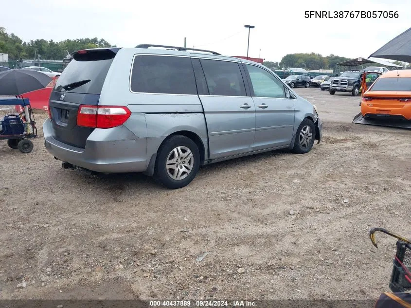 5FNRL38767B057056 2007 Honda Odyssey Ex-L