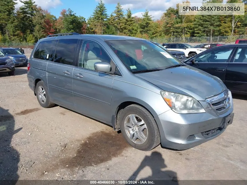 2007 Honda Odyssey Ex VIN: 5FNRL384X7B013860 Lot: 40466030