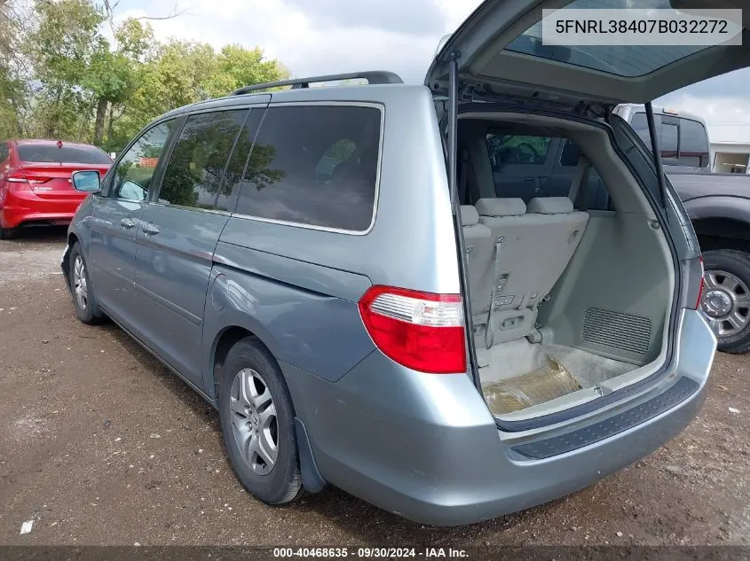 5FNRL38407B032272 2007 Honda Odyssey Ex