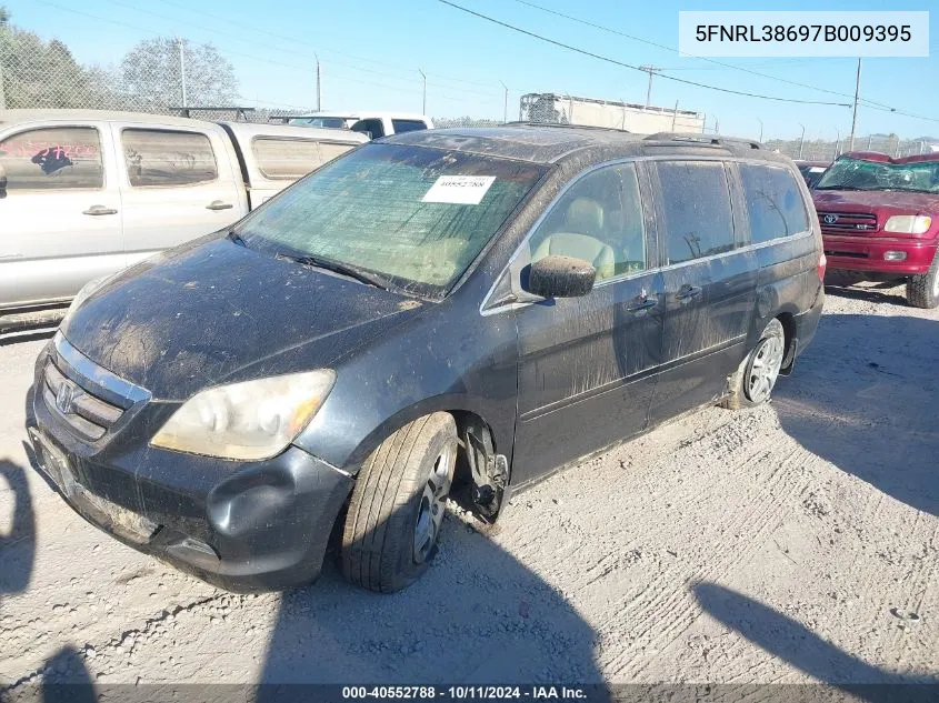 2007 Honda Odyssey Exl VIN: 5FNRL38697B009395 Lot: 40552788