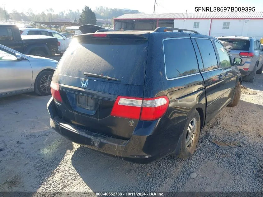 2007 Honda Odyssey Exl VIN: 5FNRL38697B009395 Lot: 40552788