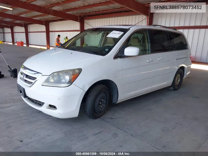 5FNRL38857B073452 2007 Honda Odyssey Touring