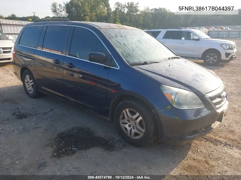 5FNRL38617B044397 2007 Honda Odyssey Ex-L